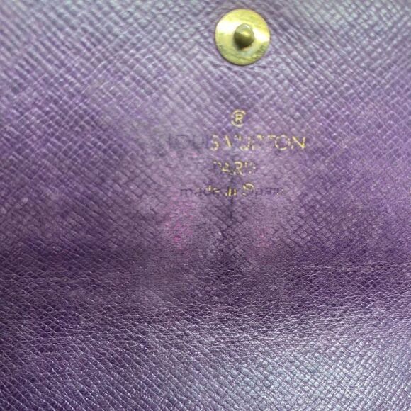 ** Broken Zipper** Authentic 1995 Louis Vuitton Yellow Epi Leather Long Wallet - Picture 7 of 11